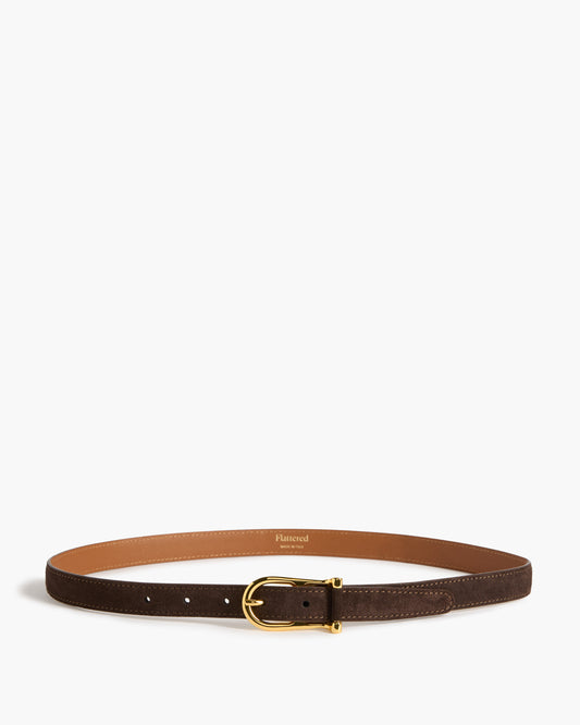 Betty Belt Suede Chocolate