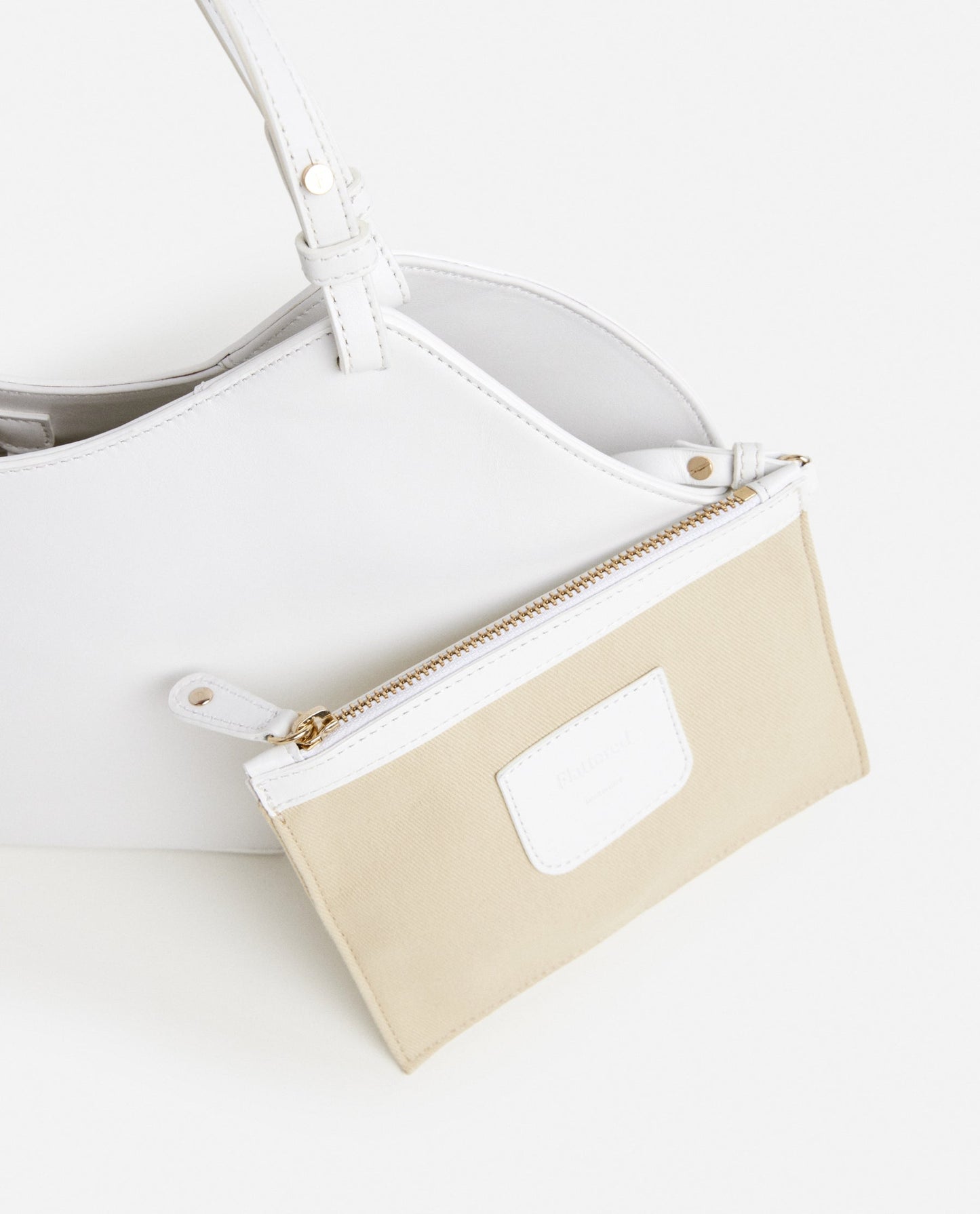 Dilba Mini Tote Bag Leather White