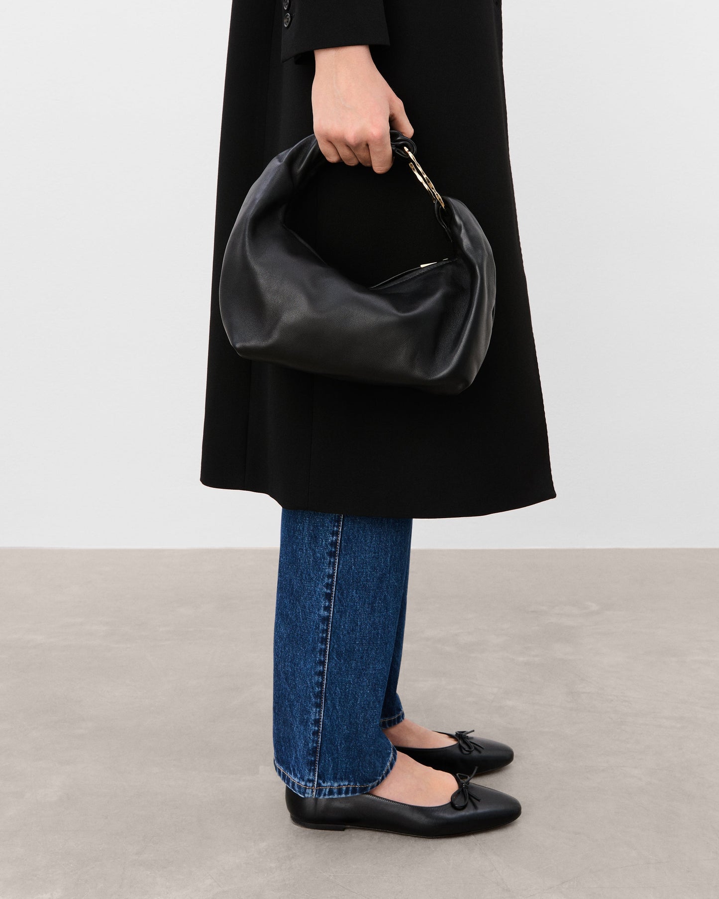 Amanda Shoulder Bag Leather Black