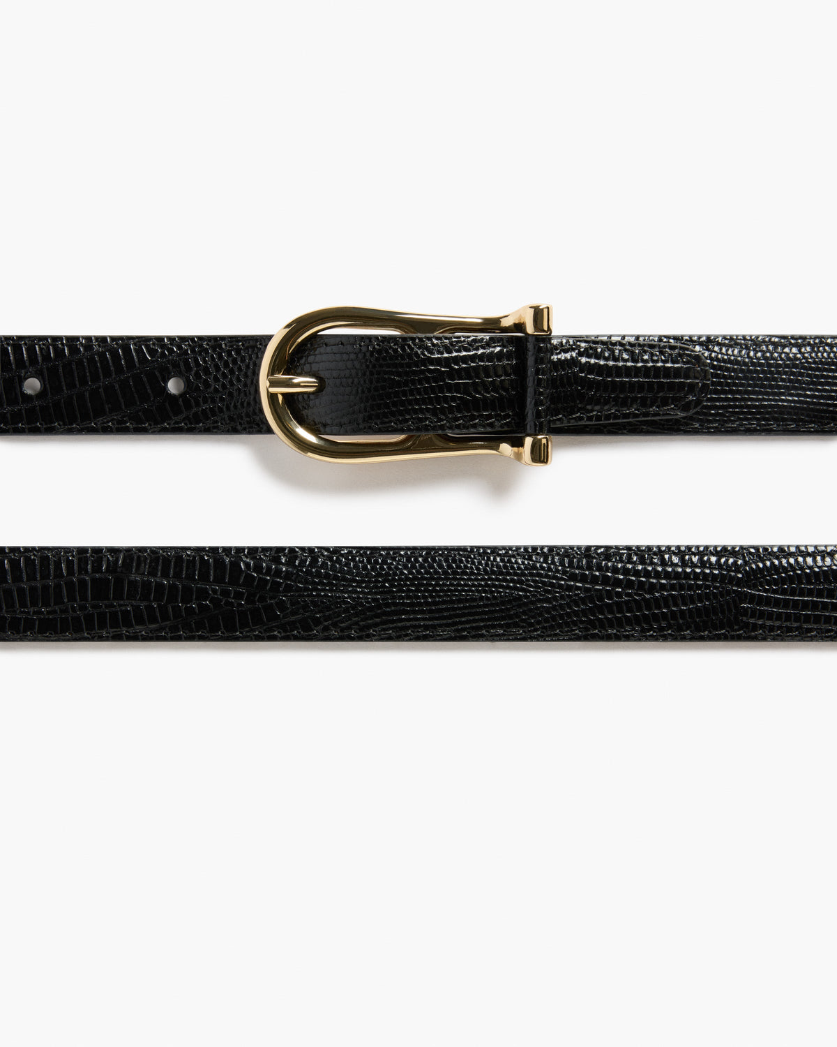 Betty Belt Leather Black Snake