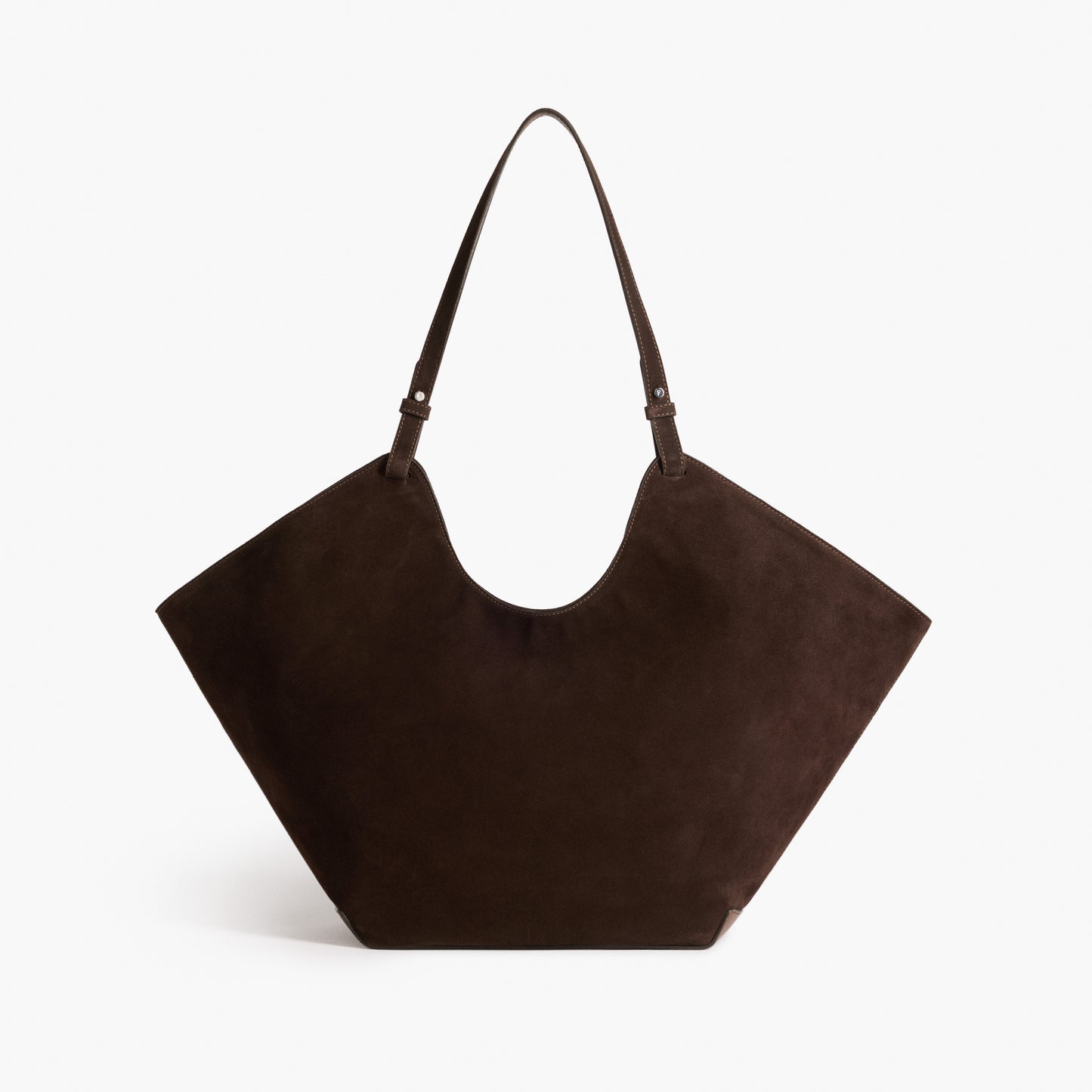 Dahlia Tote Bag Suede Chocolate