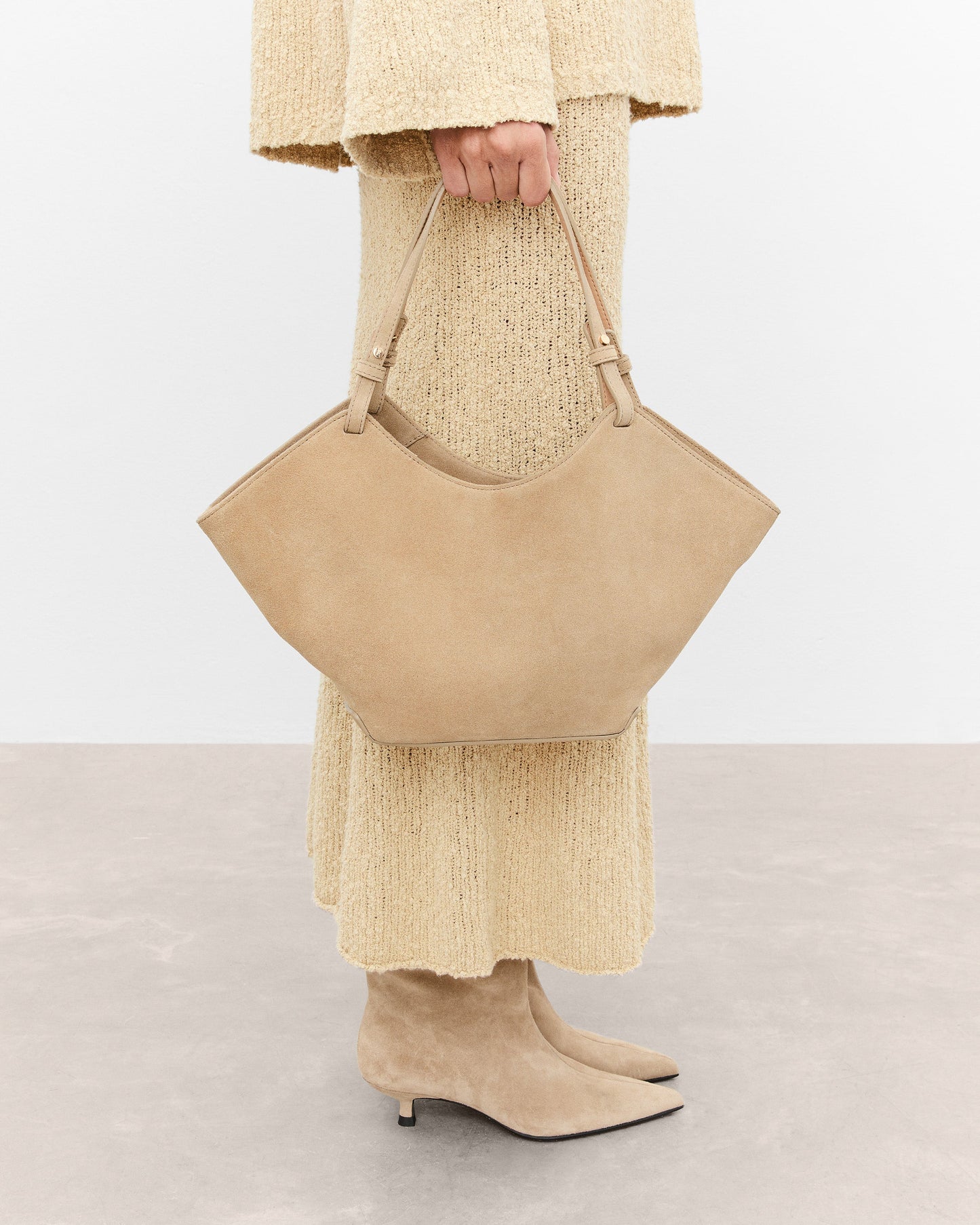 Dilba Mini Tote Bag Suede Sand