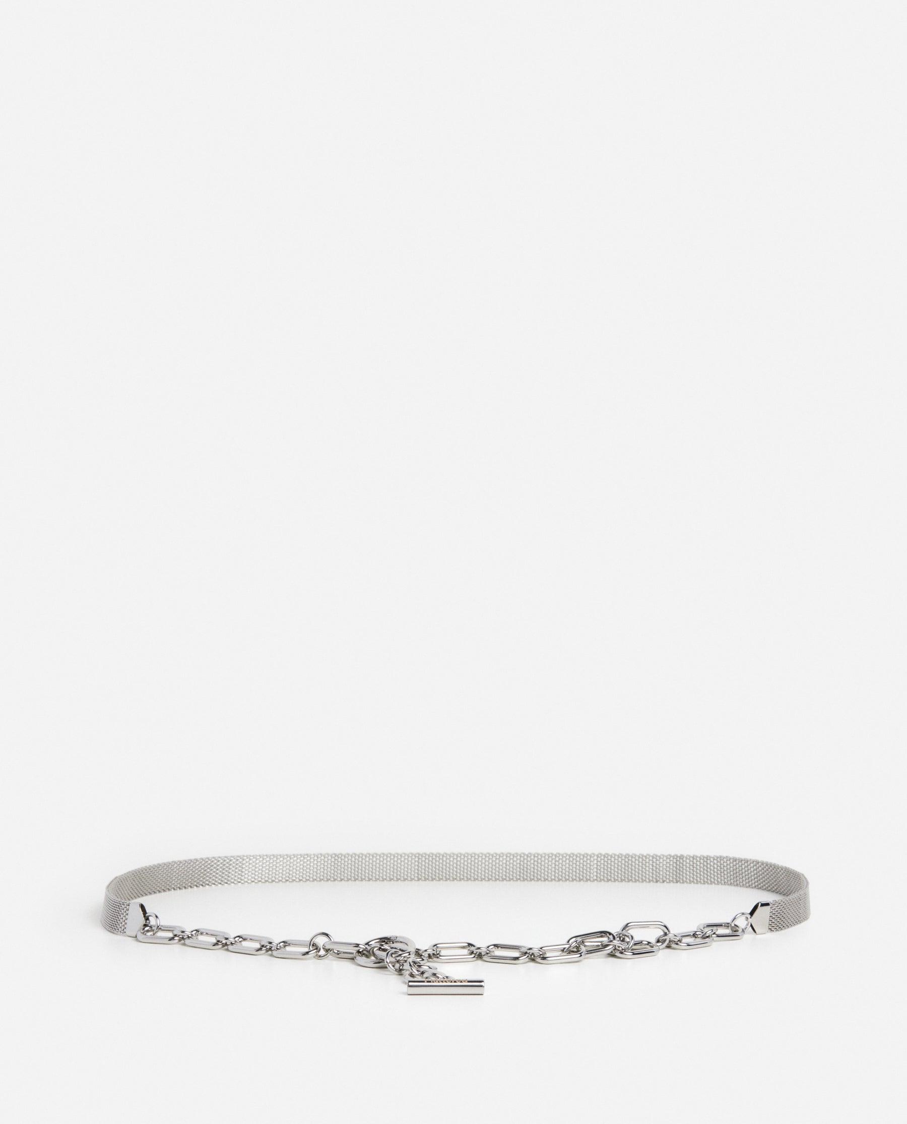 Antonia Belt Metal Pearl Grey