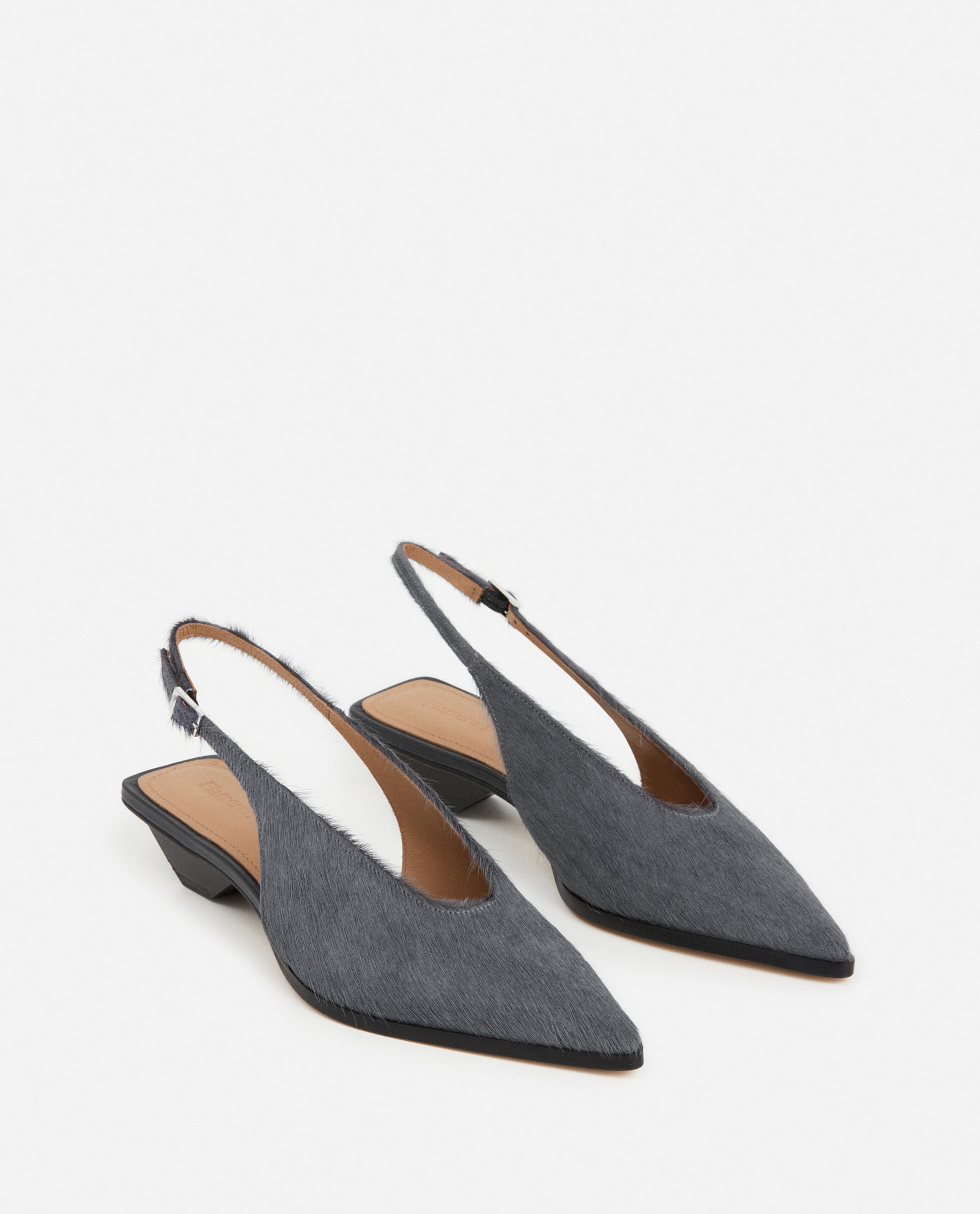 Avalon Leather Hair Stone Grey