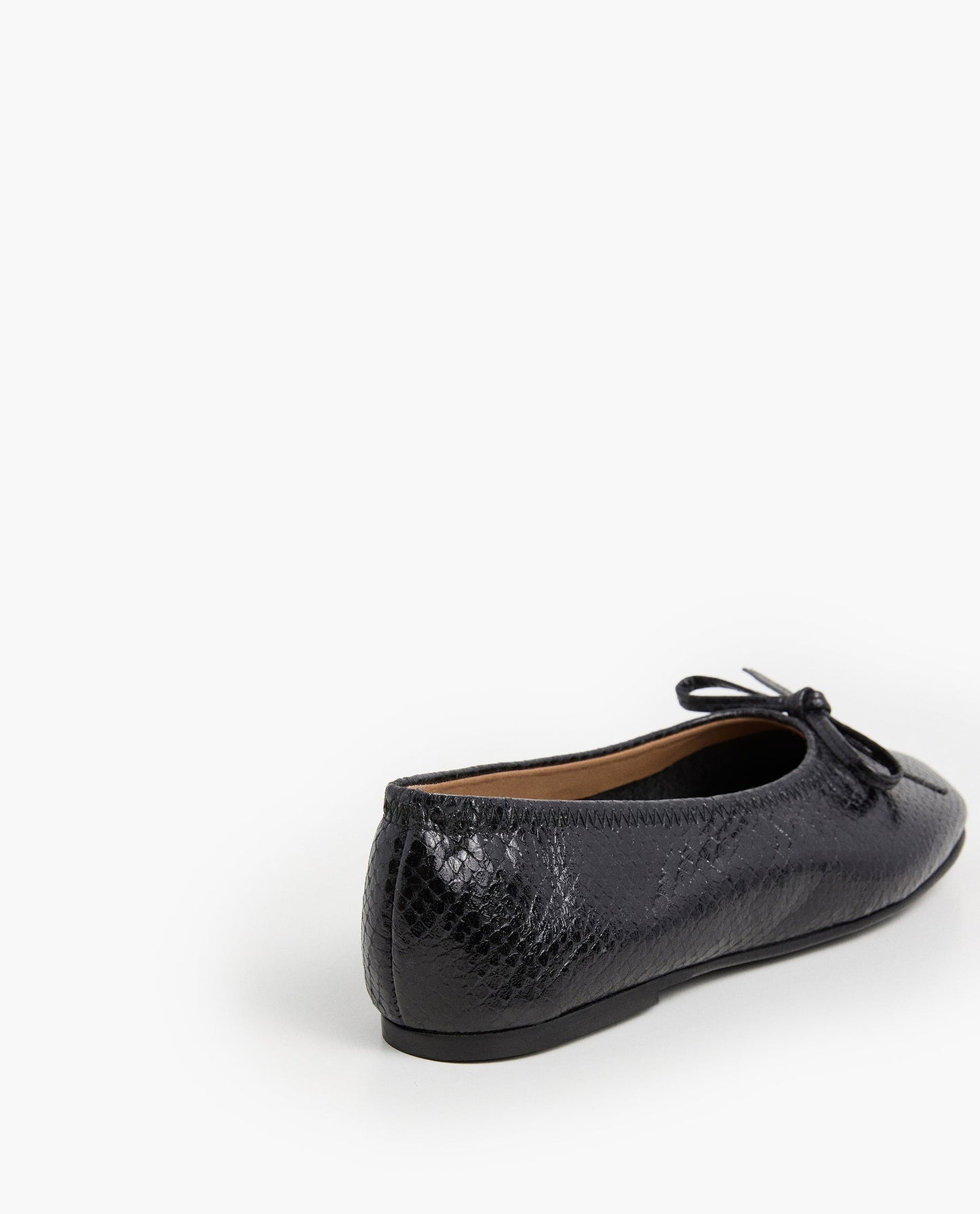 Blaise Leather Black Snake Embossed