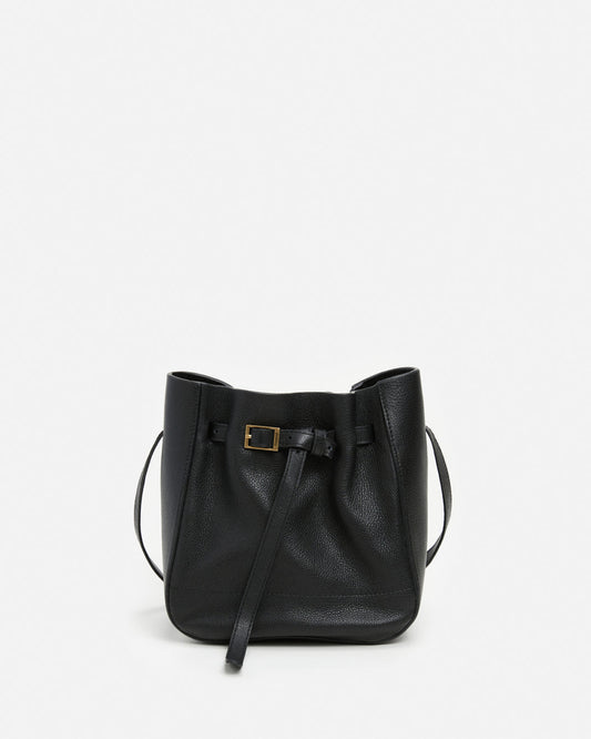 Bo Mini Bucket Leather Black