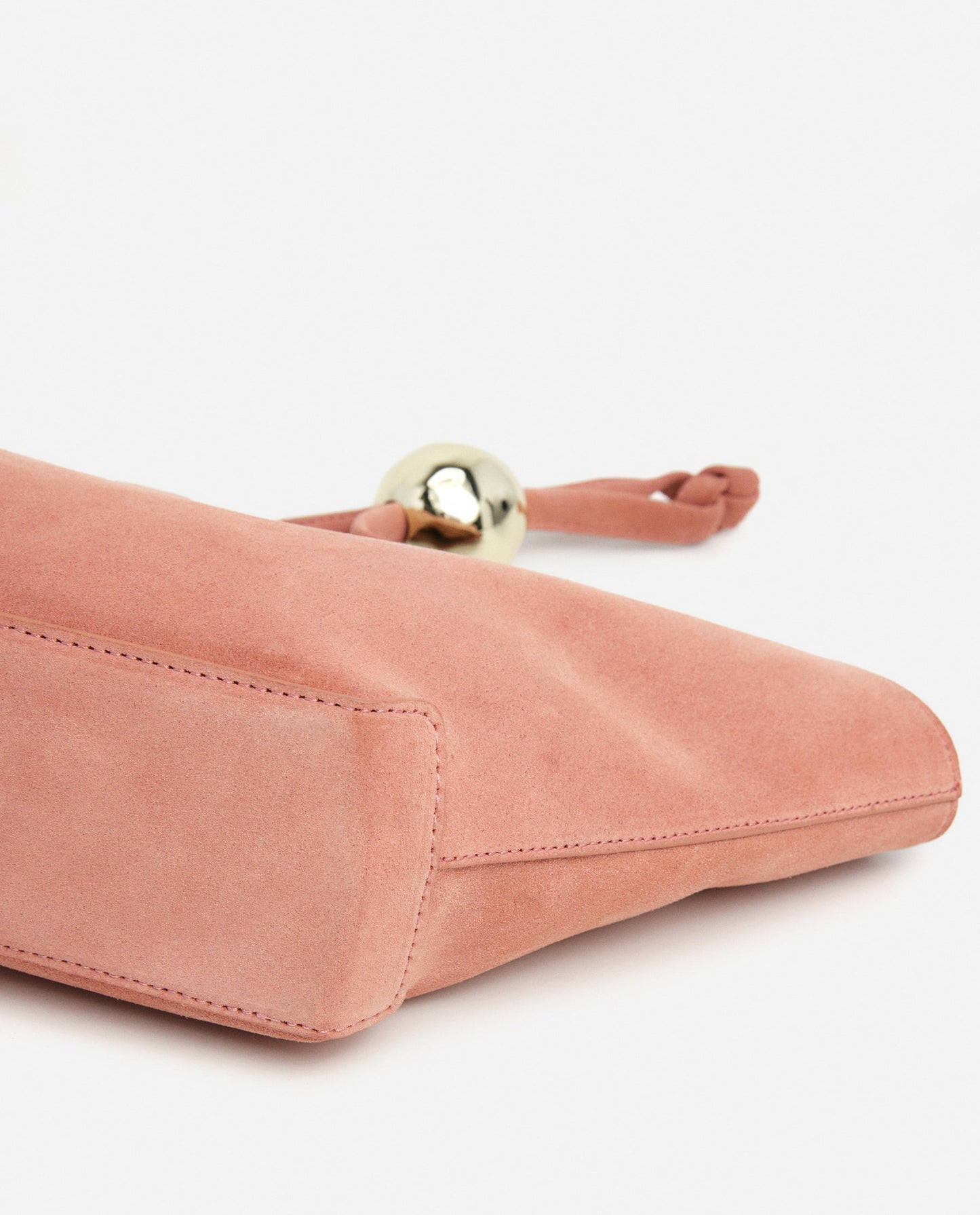 Donia Mini Handbag Suede Blush Pink