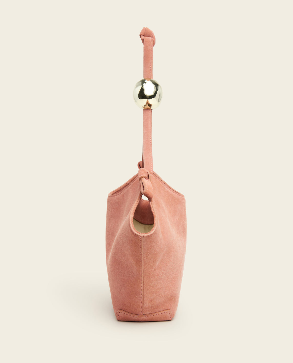 Donia Mini Handbag Suede Blush Pink