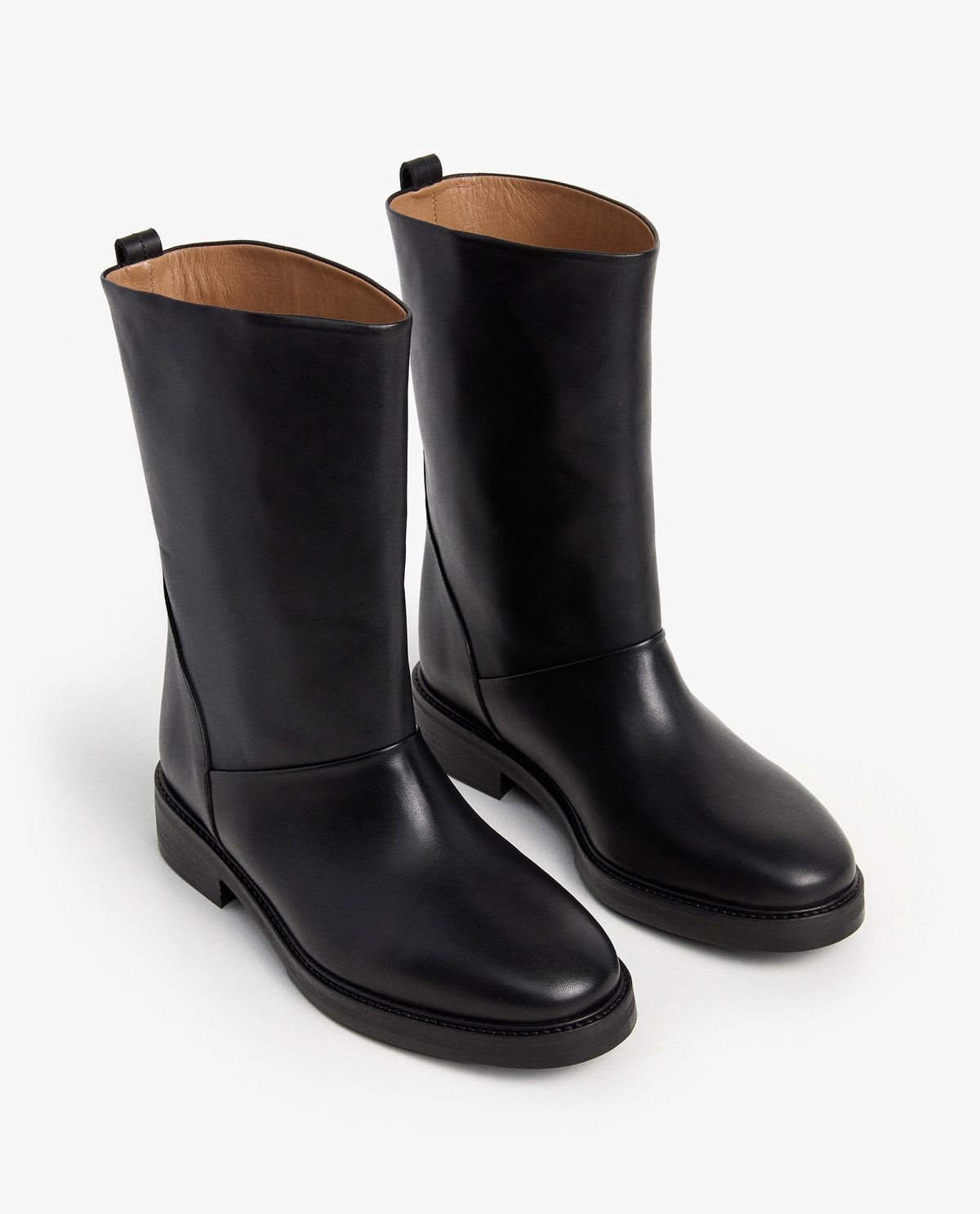 Flora Leather Black
