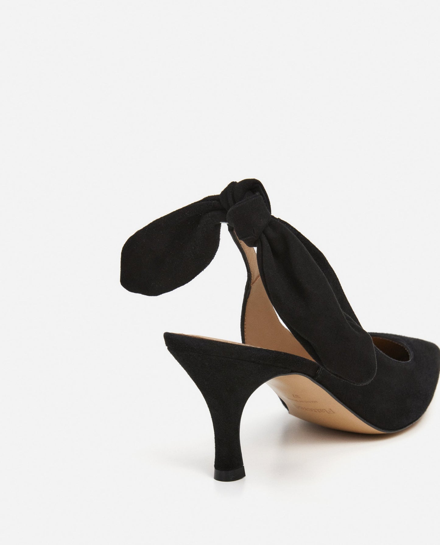 Franchesca Bow Suede Black