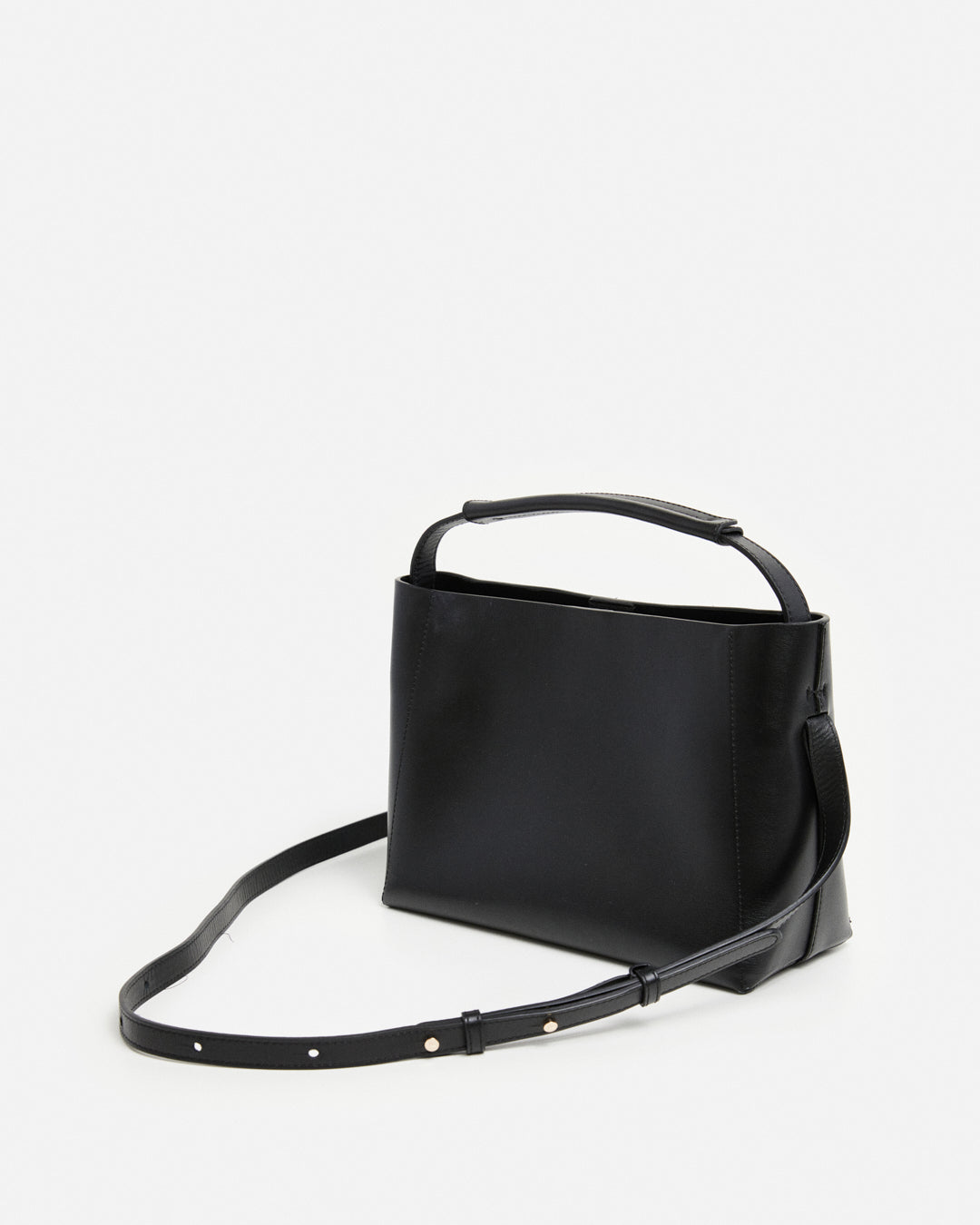 Hedda Midi Handbag Leather Black