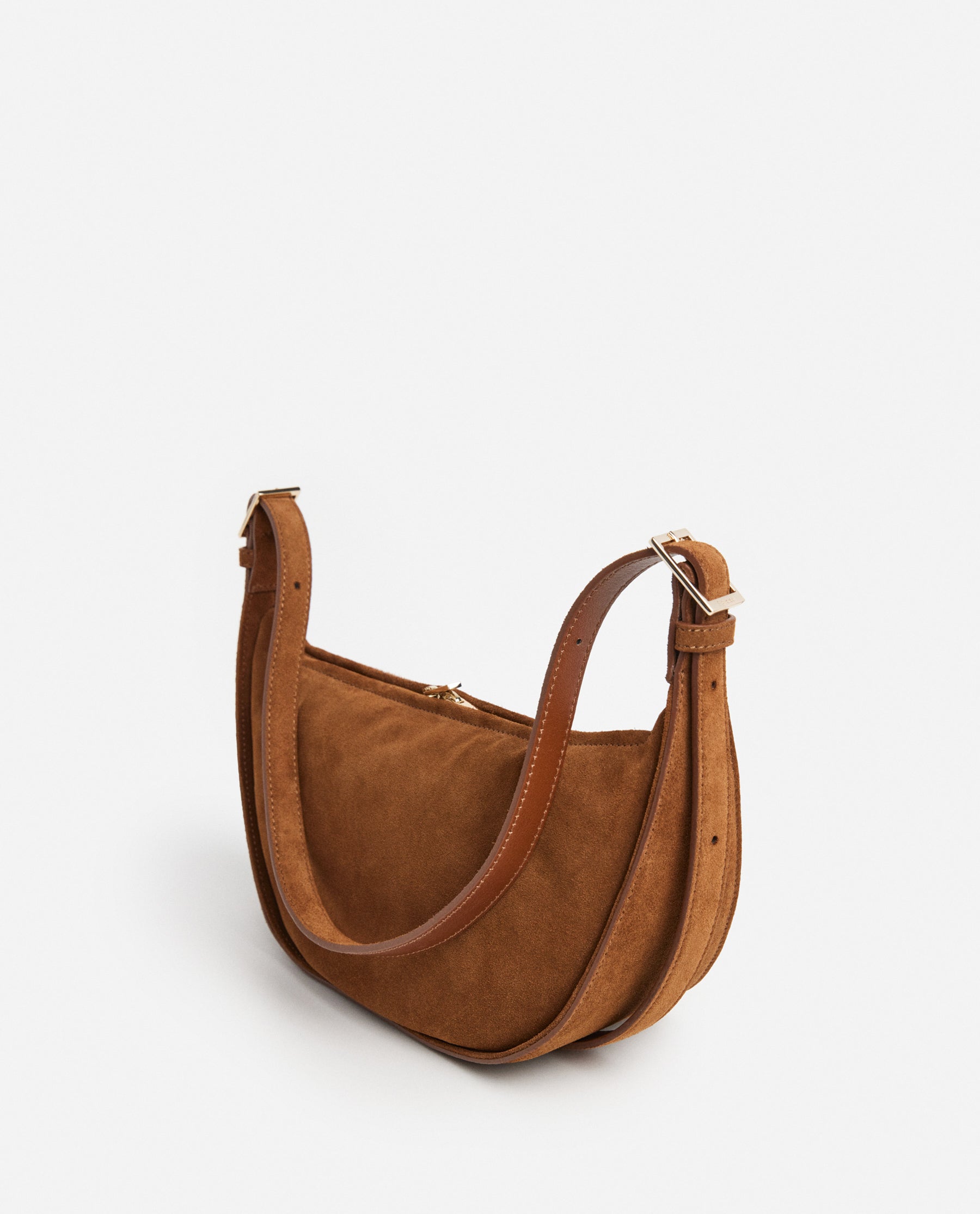 Irma Shoulder Bag Suede Bourbon