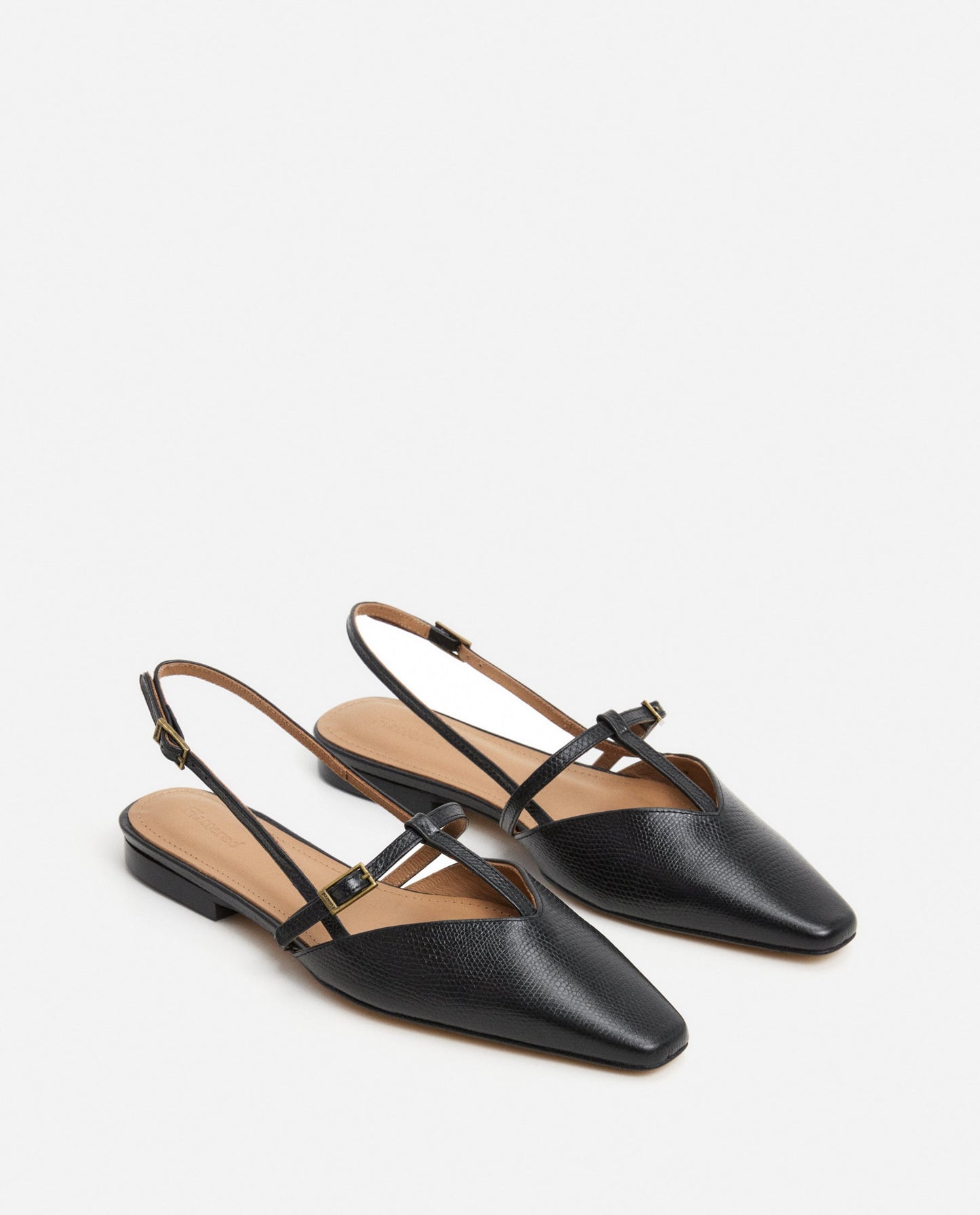 Josefin Lizzard Leather Black