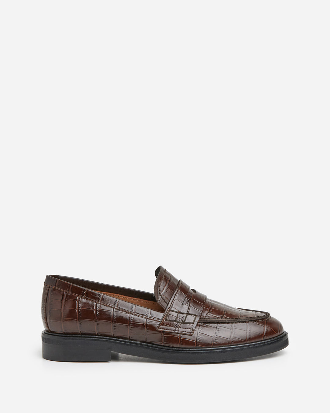 Sara leather Brown Croco