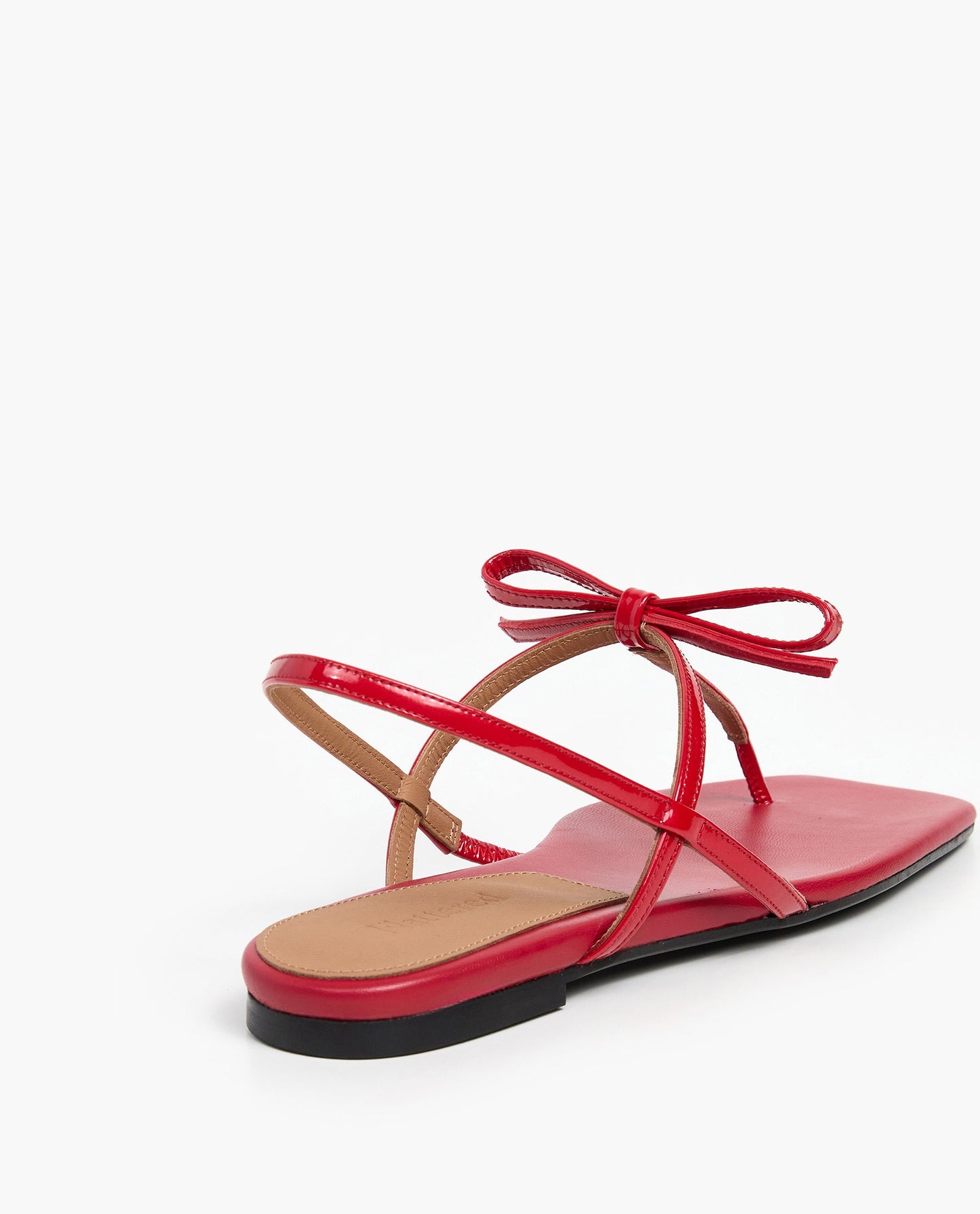 Sina Leather Patent Cherry