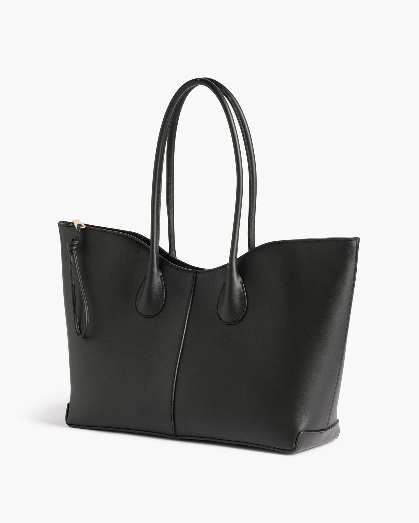 Gaia Tote Bag Leather Black