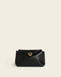 Gaia Clutch Leather Black