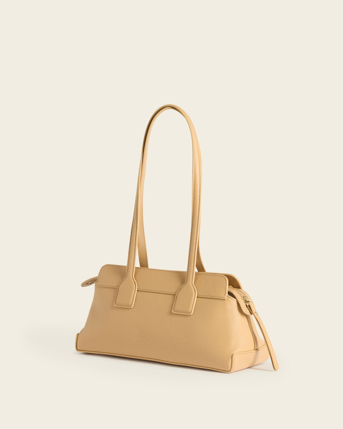 Greta Shoulder bag Grained Leather Biscotti