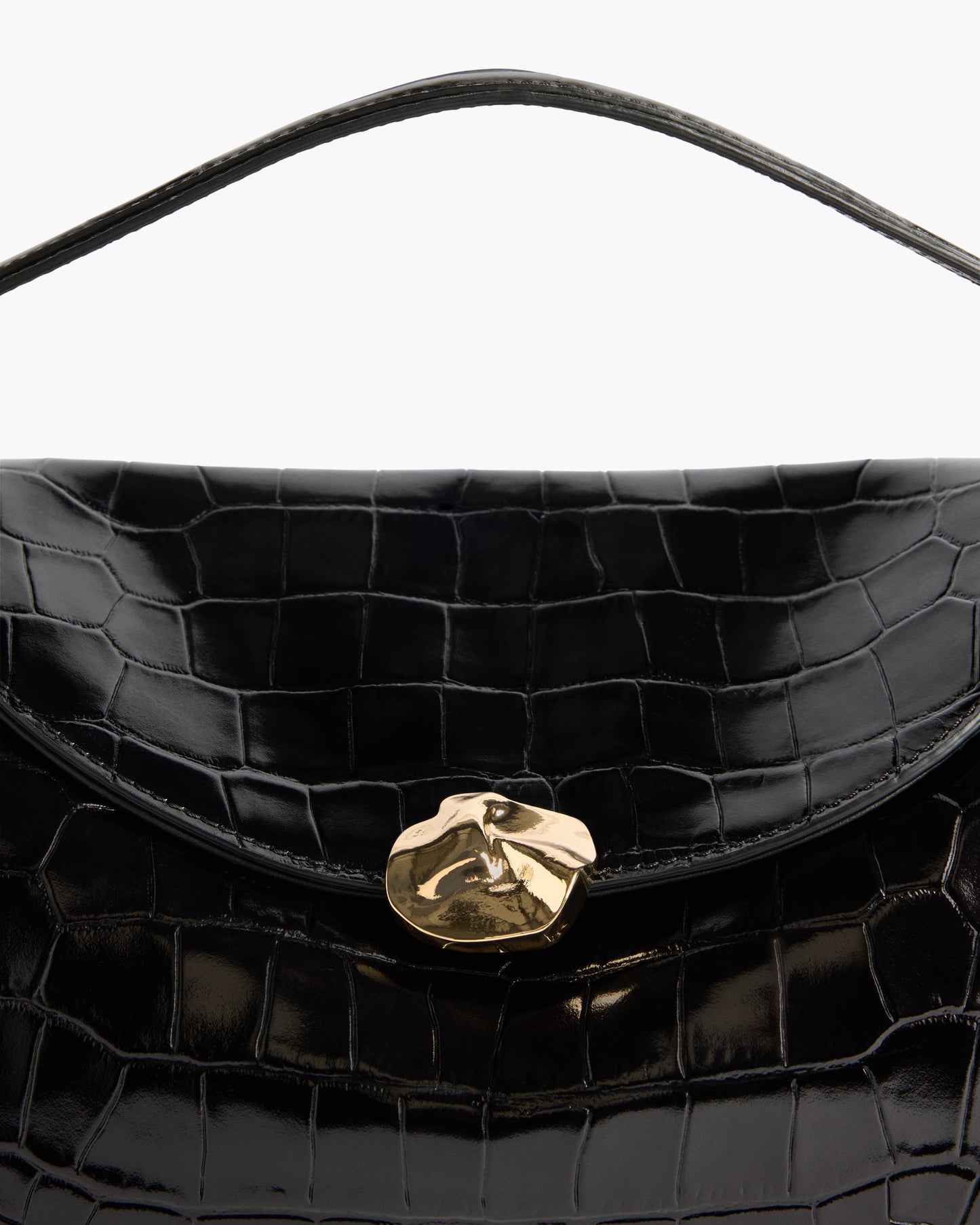 Hanna Grande Bag Leather Croco Black