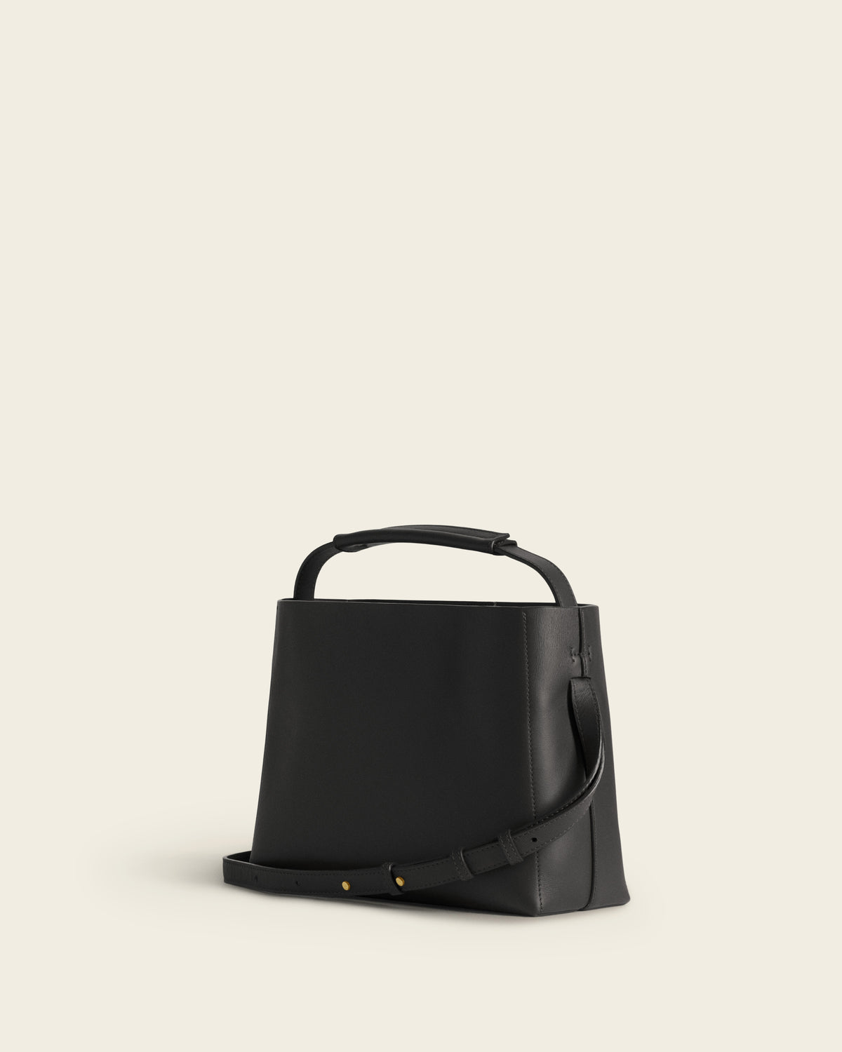 Hedda Midi Handbag Leather Black