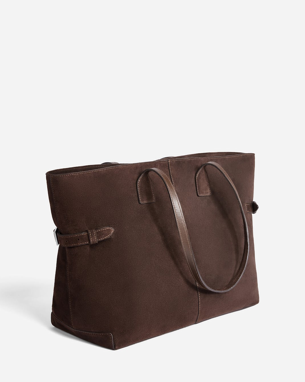 Lesley Tote Bag Suede Chocolate