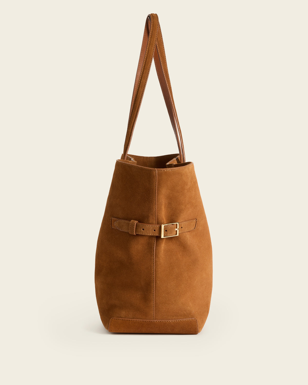 Lesley Tote Bag Suede Bourbon