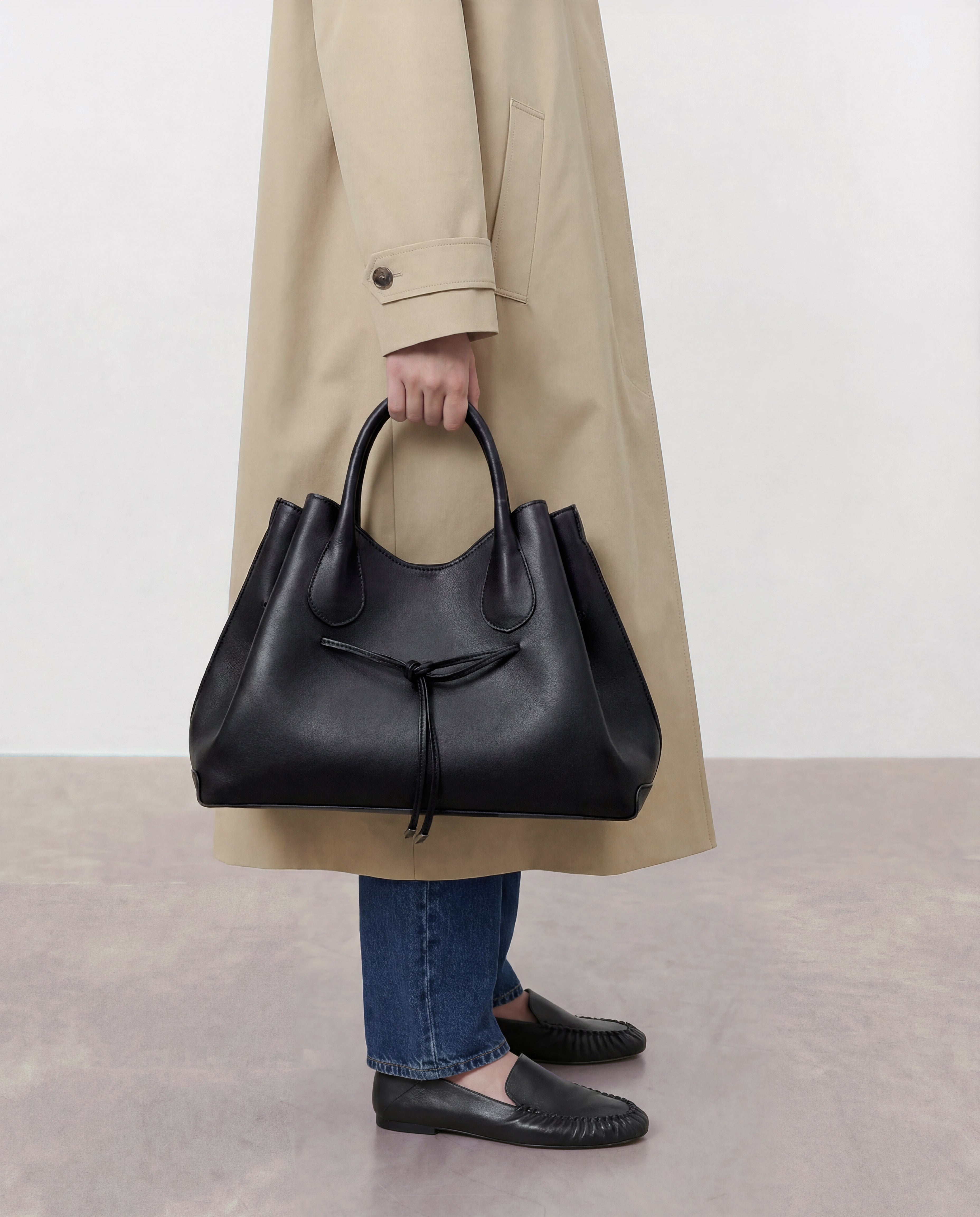 Maris Tote Bag Leather Black