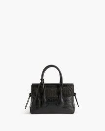 Lydia Mini Bag Croco Leather Black