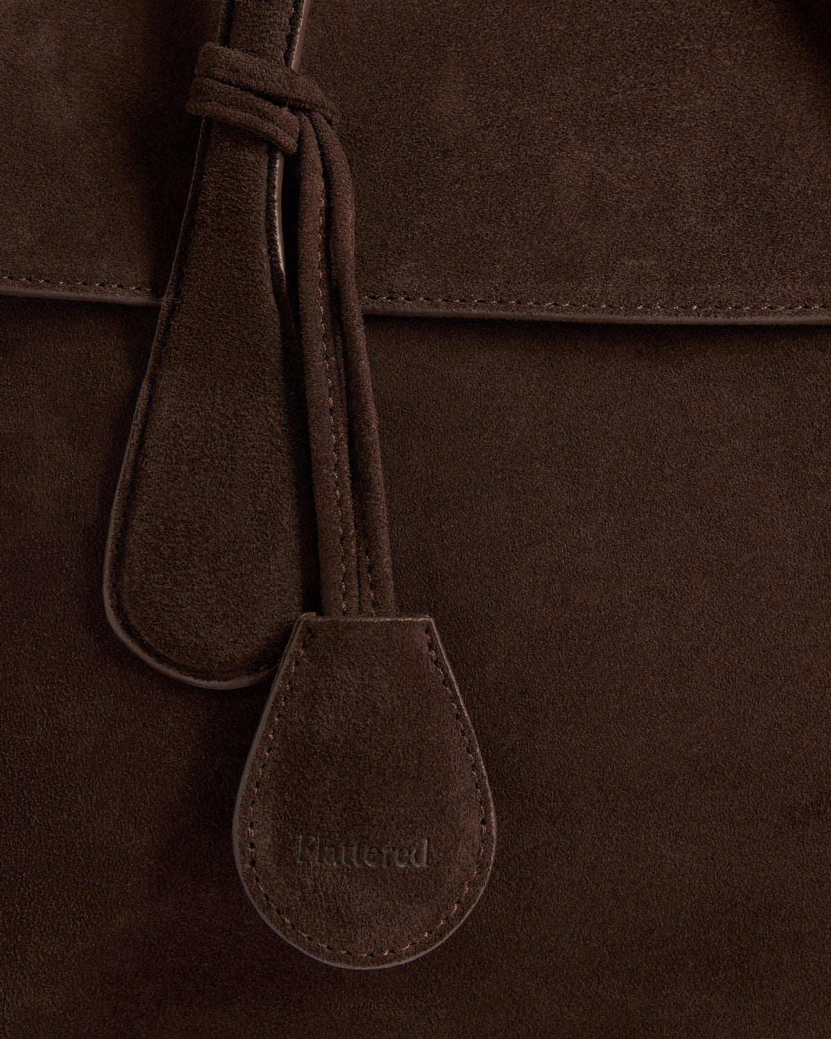 Lydia Tote Bag Suede Chocolate