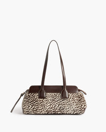 Greta Shoulder bag Leather Hair Chocolate Dot