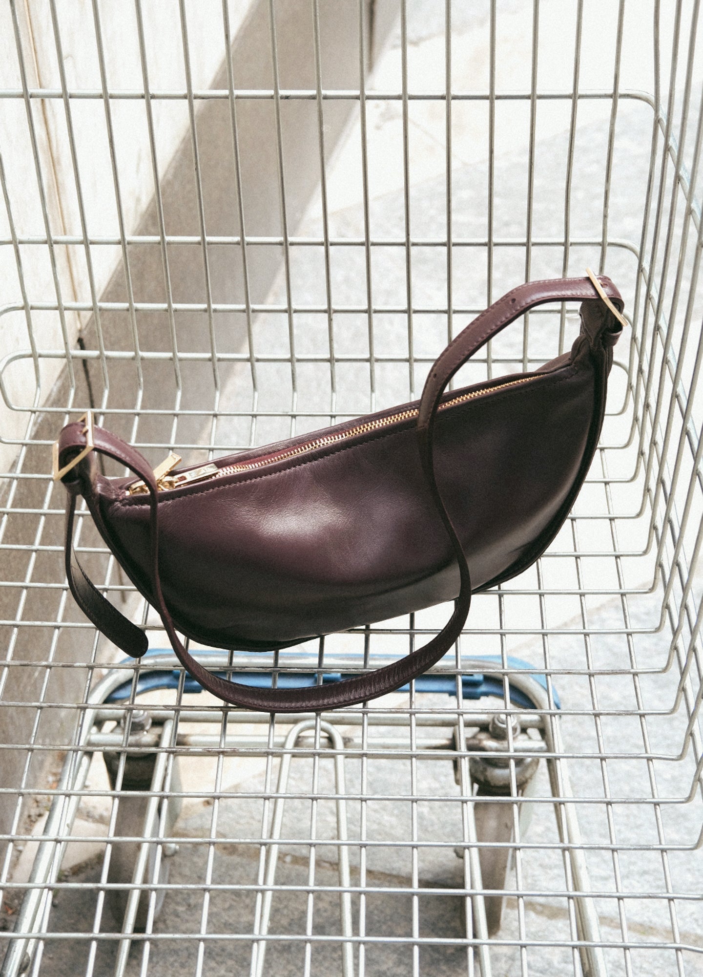 Irma Shoulder Bag Leather Burgundy